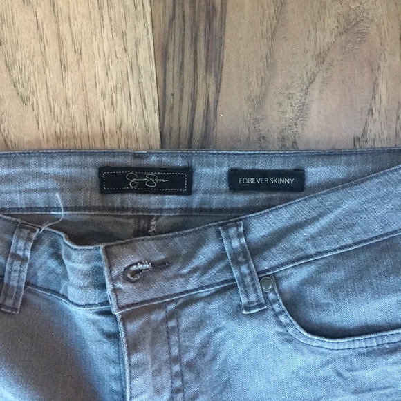 EUC Jessica Simpson Forever Skinny gray jeans - Picture 2 of 4